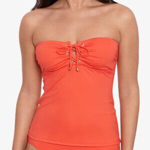 Lauren Ralph Lauren Lace-up Tubini Swim Top
